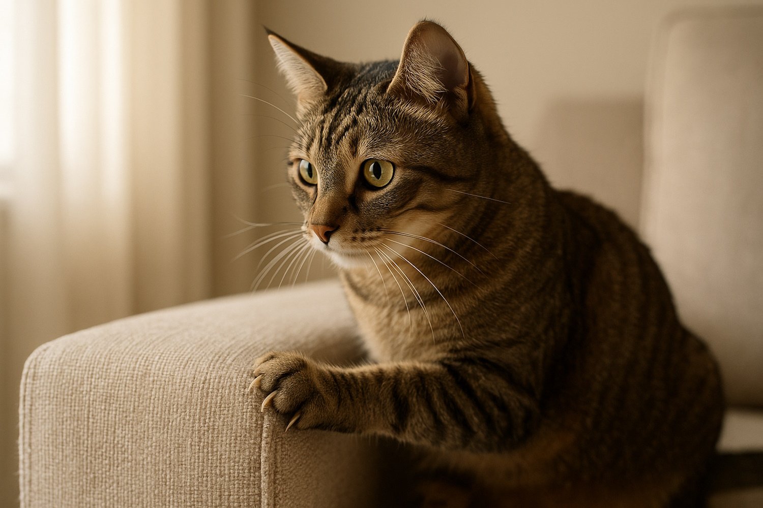 Kodėl katė drasko baldus ir kokie sprendimai iš tiesų veikia