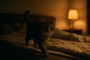 Kodėl katė miaukia naktimis? Priežastys ir sprendimai