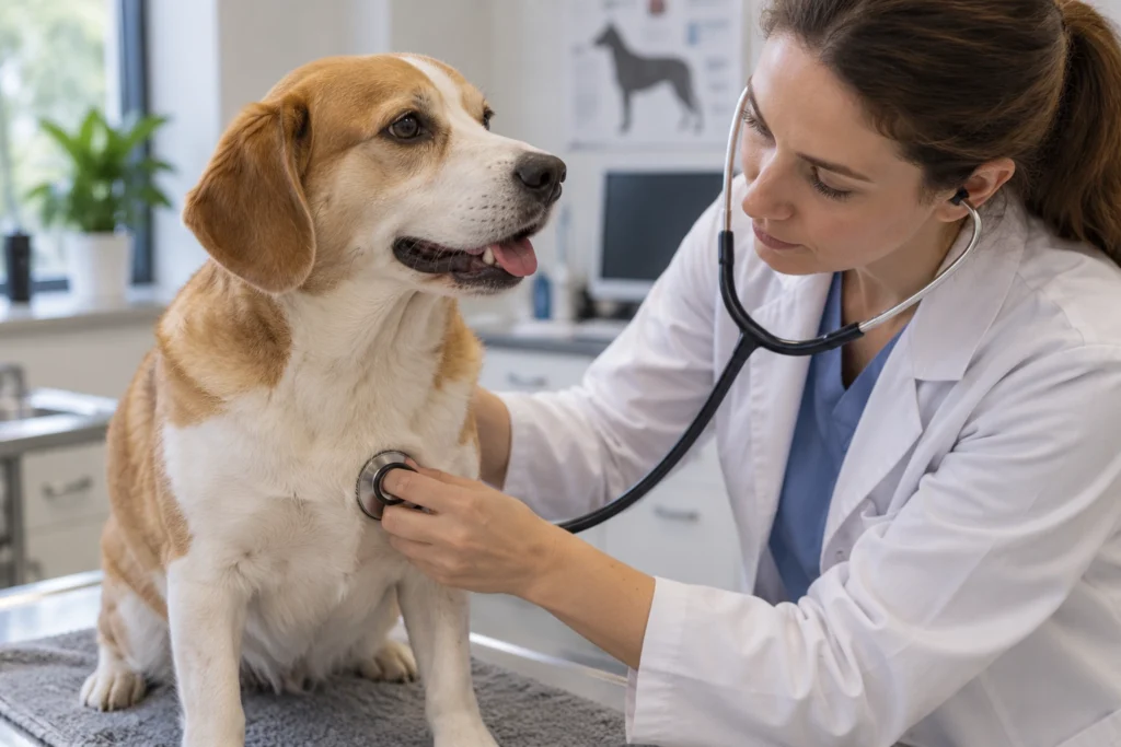 Šuo kosėja: kada kreiptis į veterinarą?