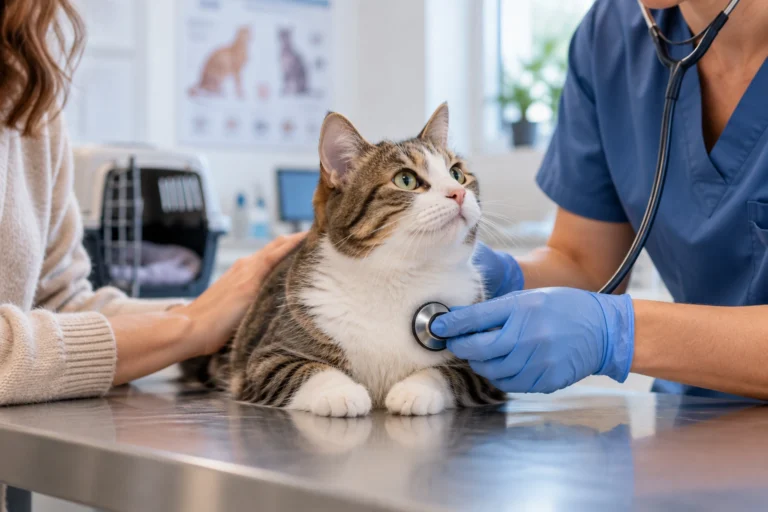 Kaip dažnai katę vežti pas veterinarą?